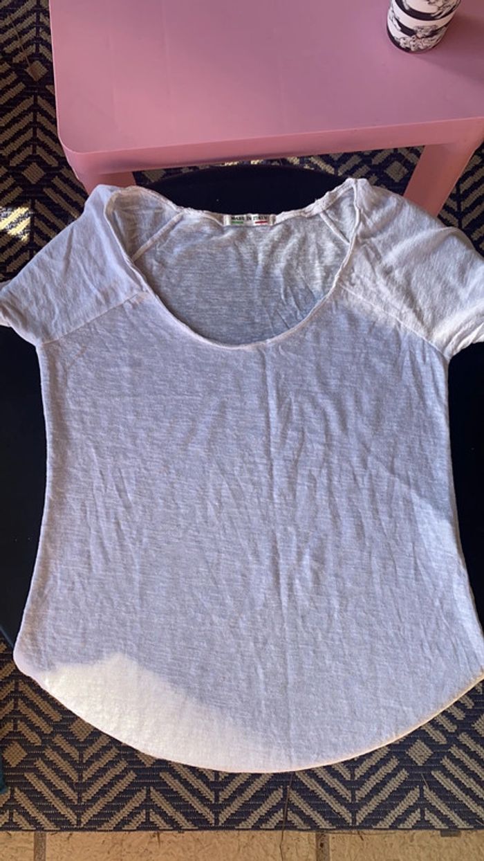 T shirt blanc -taille M - manches courtes - Neuf - photo numéro 2