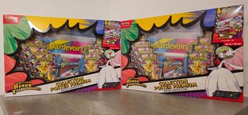 2 Coffrets pokemon collection poster premium méga-gardevoir - héros transcendants M2.5 