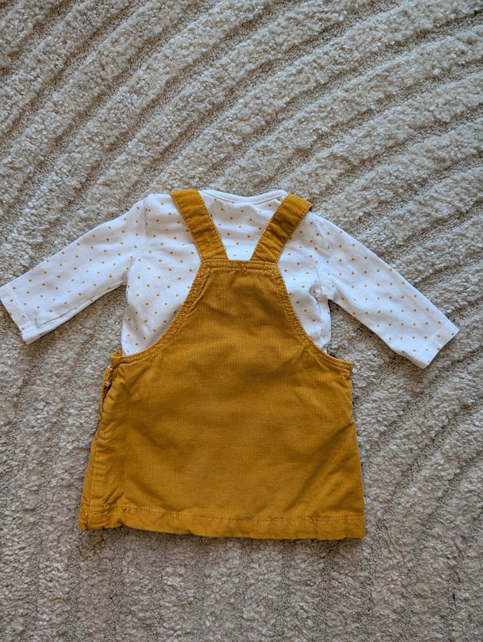 Robe en velours côtelé avec haut à manches longues, été ou mi-saison, 3 mois (62 cm) - photo numéro 2