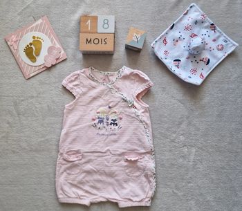Combicourte rose clair - 18M - Sergent Major (TBE)