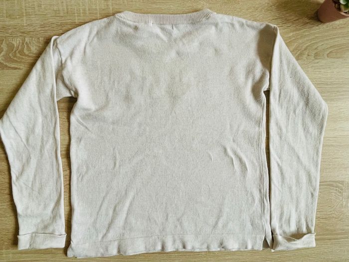 Pull beige fille 9-10 ans sequins LOVE – Tex - photo numéro 3