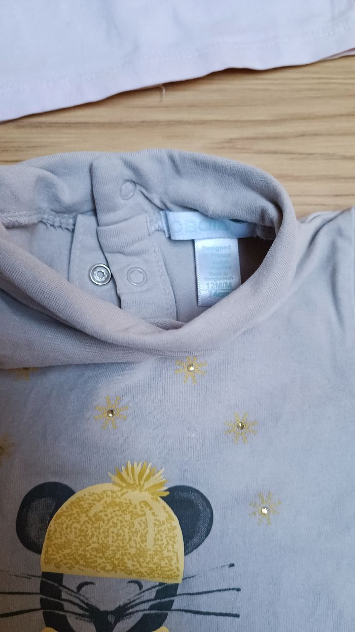 Ensemble robe et deux sous pulls 12 mois - photo numéro 8