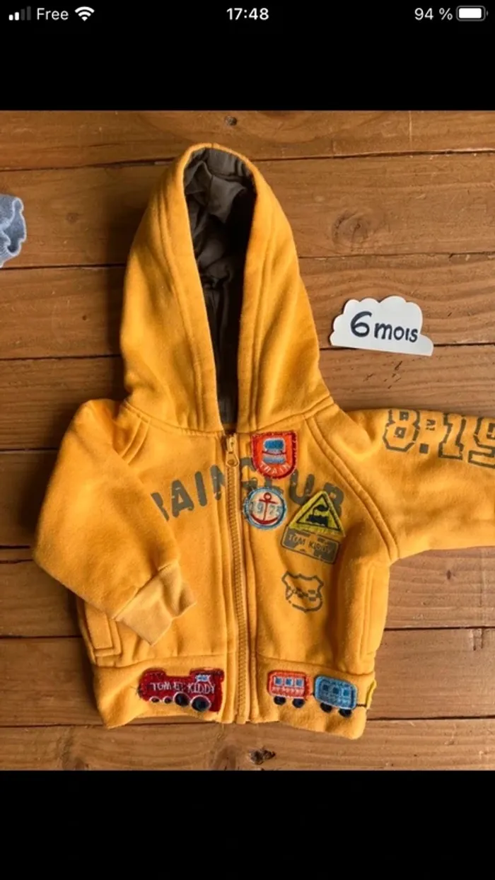 2 vestes sweat à zip - photo numéro 5