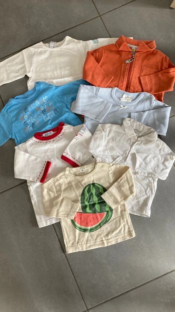Lot ensemble vêtement pull haut garçon bébé 6 mois