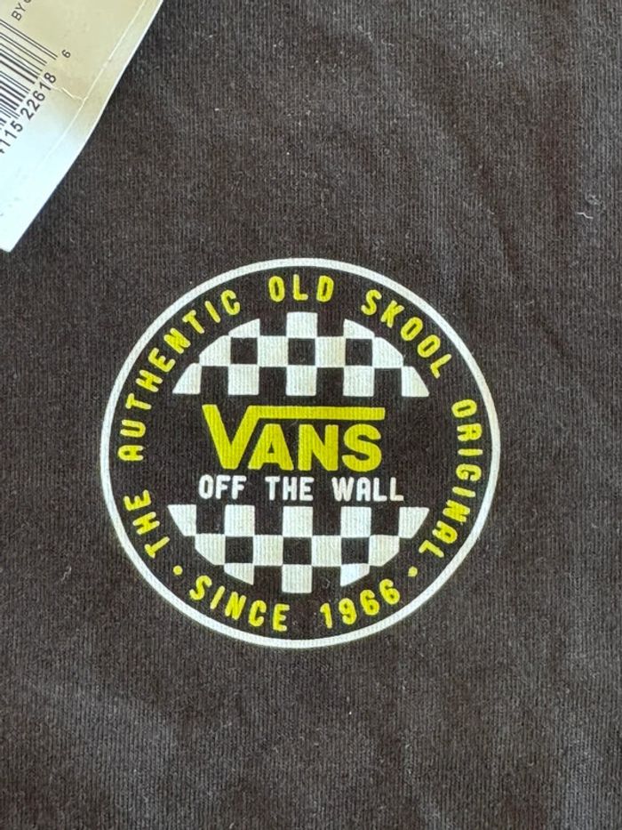 Tee shirt vans noir taille M 10-12 ans neuf avec étiquette - photo numéro 3