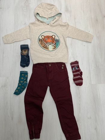 Ensemble sergent major 4 ans + 3 paires de chaussettes sergent major 25-26