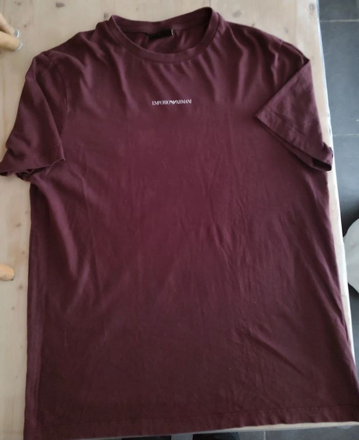 Tee shirt Bordeaux Emporio Armani taille L