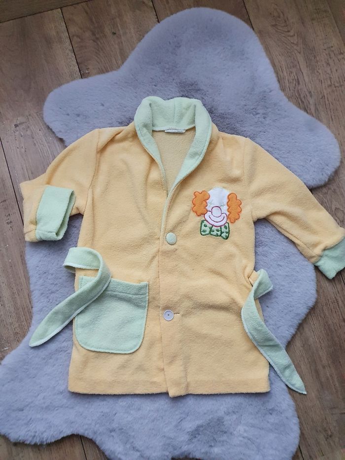 Peignoir jaune et vert 12-24 mois