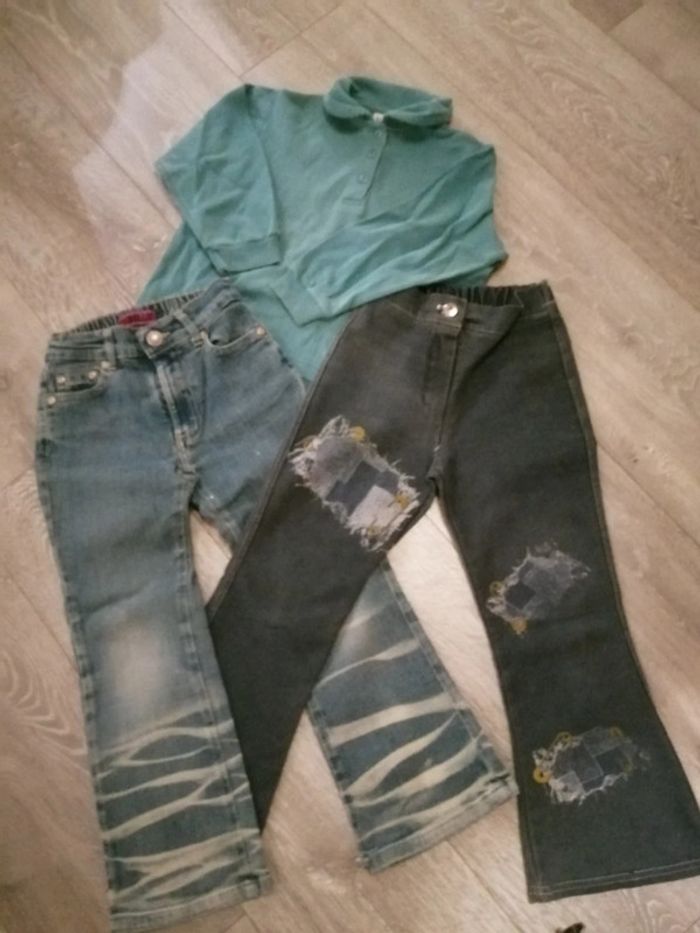 🌸Lot de deux jeans et un top "Sergent Major" Taille 5 ans 🌸 - photo numéro 2