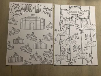 lot de 2 coloriages neufs