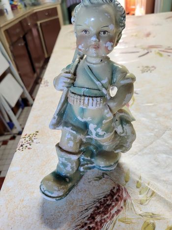 Statuette platre vintage