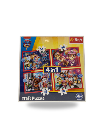 Trefl - Puzzle - Pat Patrouille dans la Ville Pat Patrouille de 35 à 70 Pièces, 4 Sets