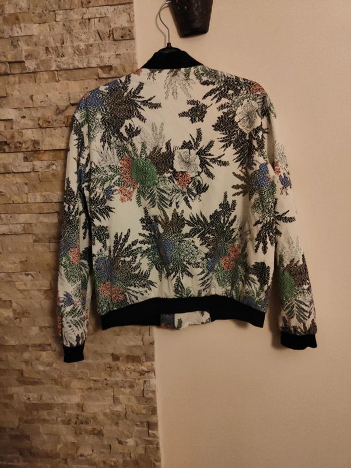 Veste crème fleurie Zara - photo numéro 6