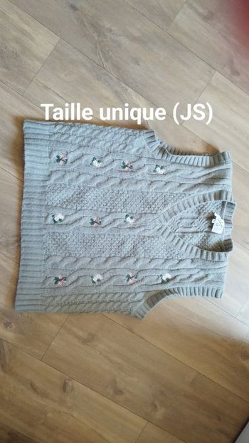 Pull sans manches fille taille unique 