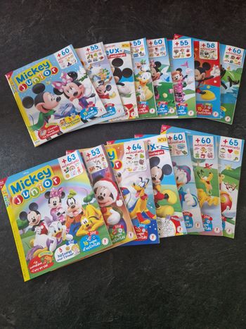 Lot de 15 magazines Mickey Junior