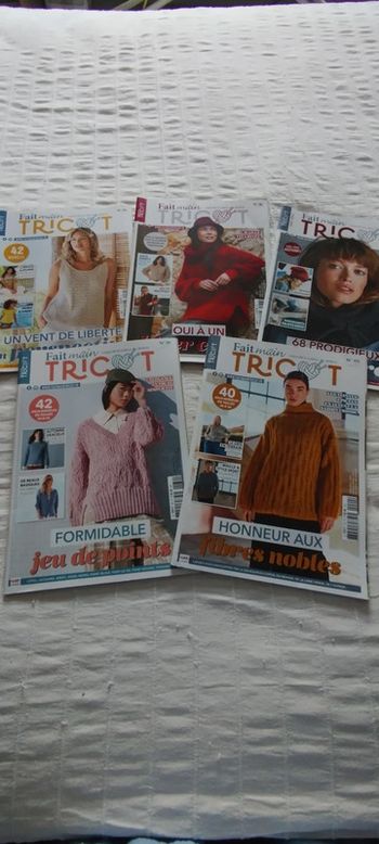 Lot de 5 magazines Tricot.
