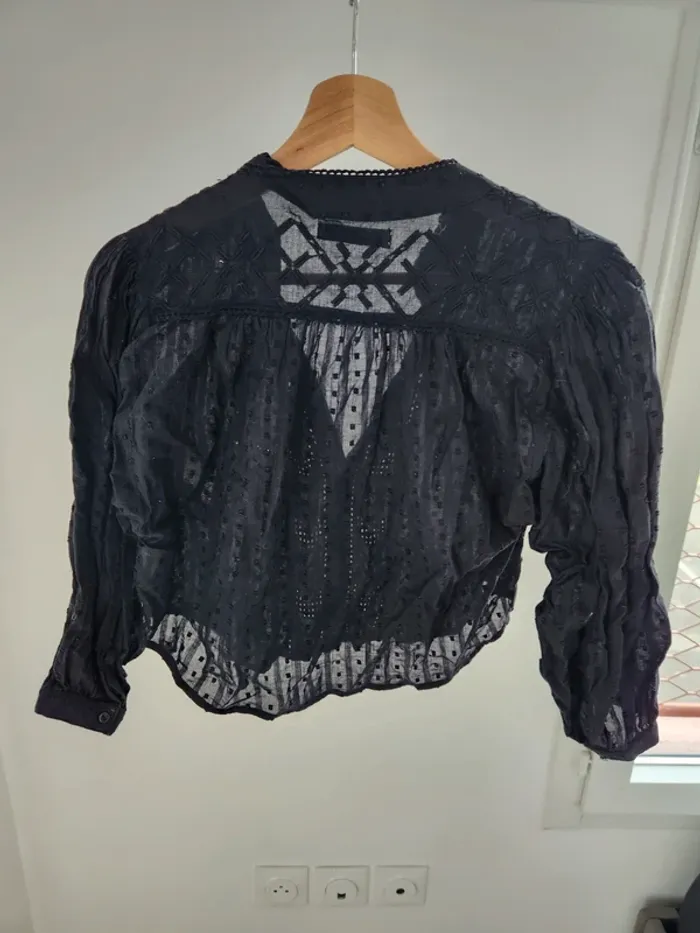 Chemisier pull & bear noir XS - photo numéro 3