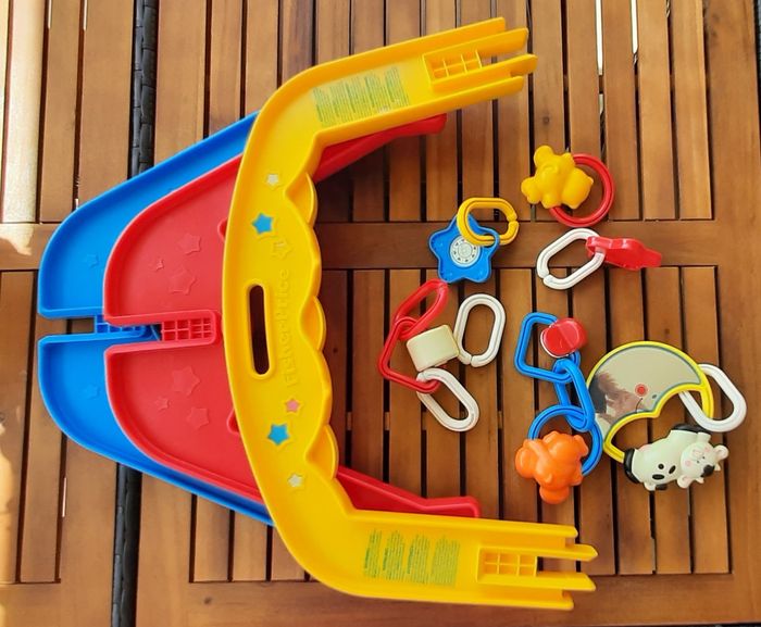 Baby gym vintage Fisher-Price avec accessoires – éveil & motricité – Dès 3 mois - photo numéro 4