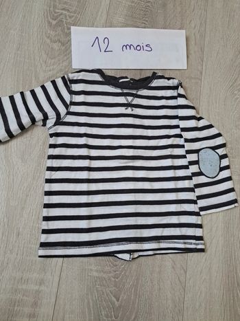 T-shirt manches longues 12 mois