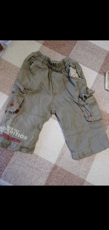 Pantalon 6 mois kaki doublé