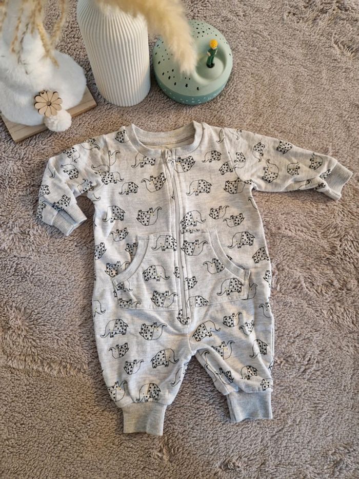 Pyjama gris BabyClub_6mois