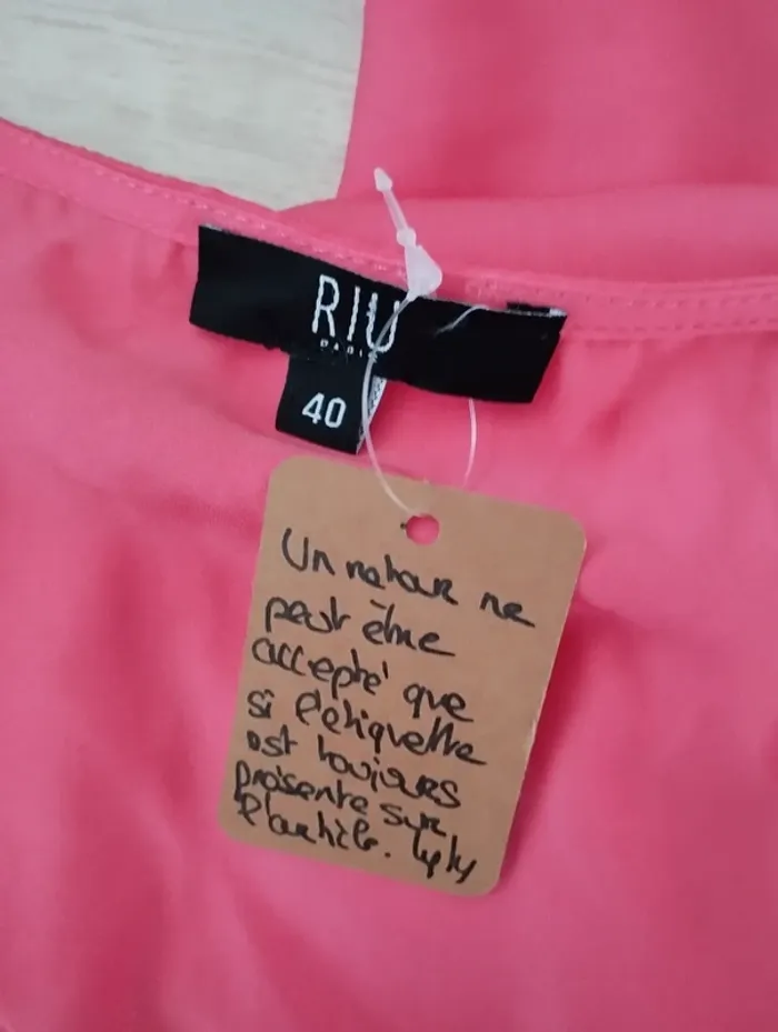 Blouse Riu effet satiné taille 40 - photo numéro 6