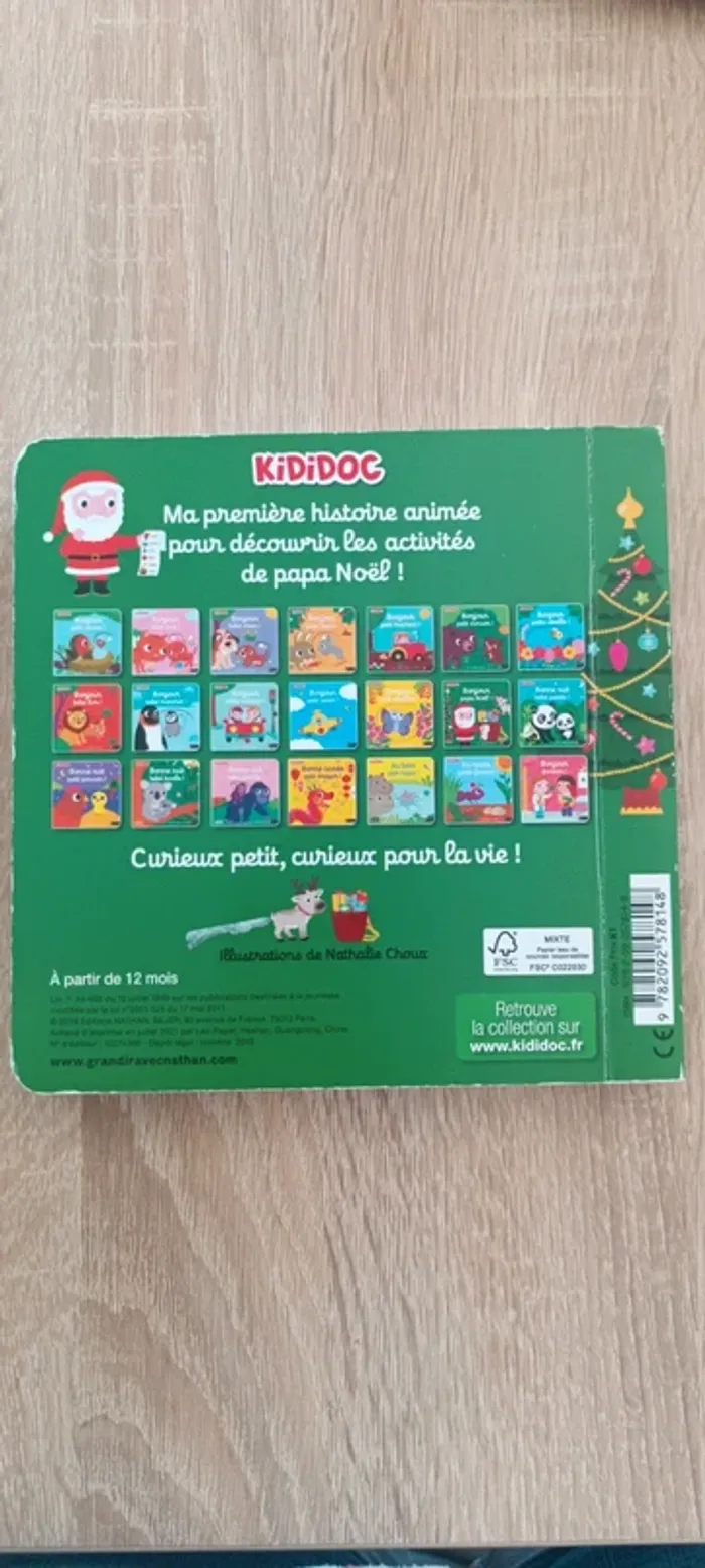 Livre Kididoc bonjour papa noel - photo numéro 2