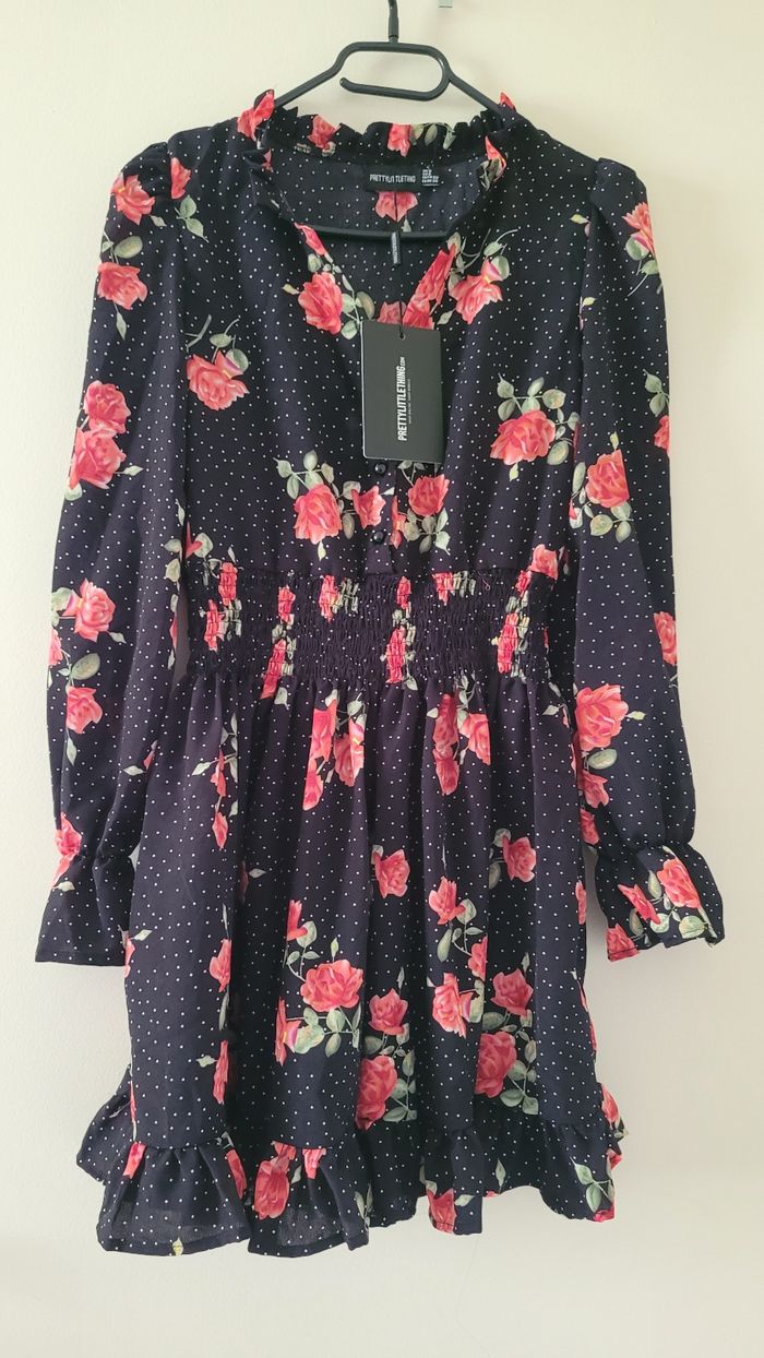 Robe fleurie Noir - photo numéro 2