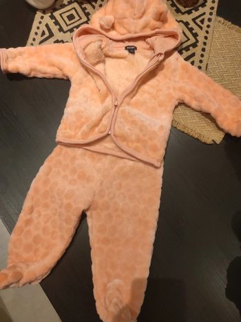 Ensemble chaud bébé corail