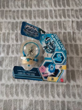 Jeu jouet rétro vintage toupie Max Steel turbo battlers Deluxe électronic Mattel