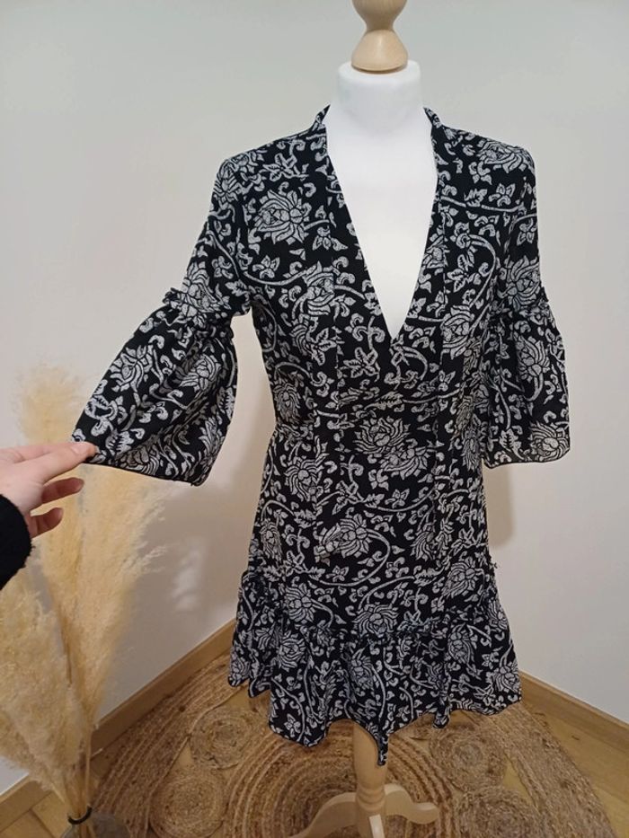 Robe noire chic à motifs Influencer taille S 36 - photo numéro 10
