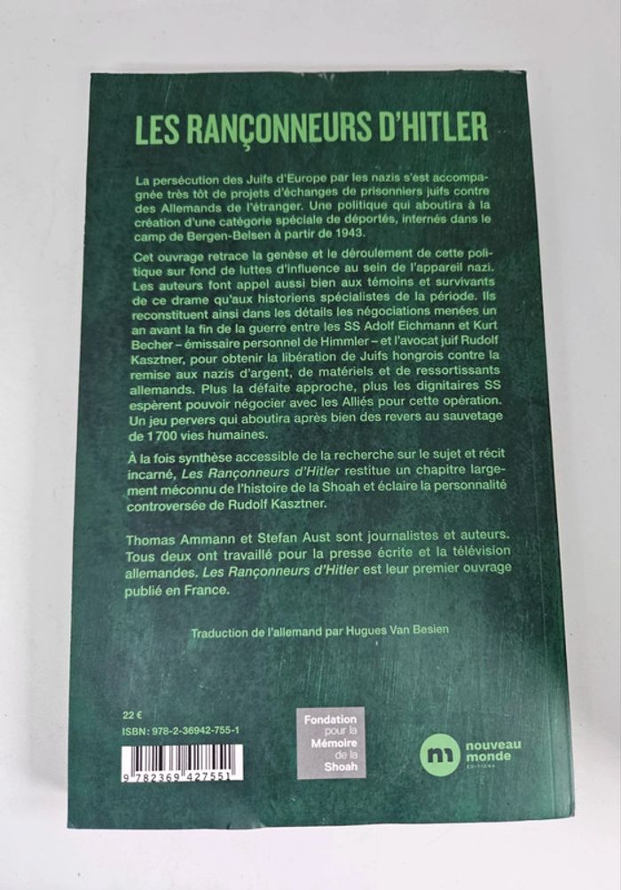 "Les rançonneurs d'Hitler. Quand les Nazis échangeaint des Juifs", de Thomas Ammann et Stefan Aust - photo numéro 2
