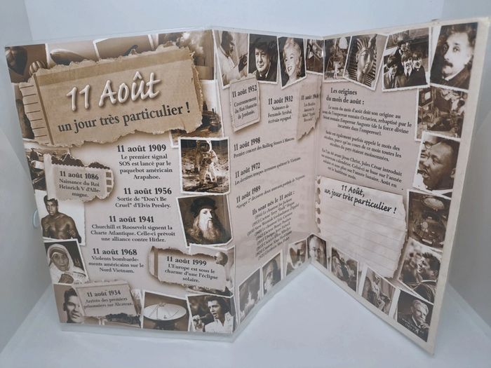 Carte postale avec son enveloppe.
11,5x17cm.
NEUVE.
11 août - photo numéro 2