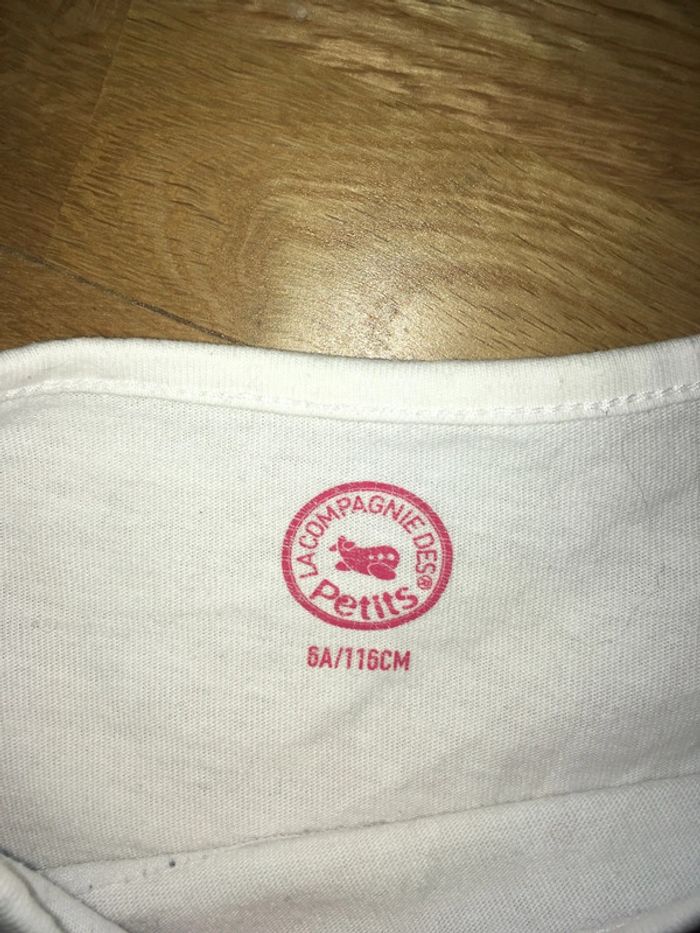 Tshirt blanc a motifs la compagnie des petits 6ans/116 - photo numéro 2