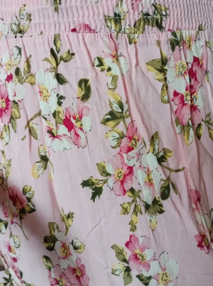 Robe bustier rose à fleurs 36 - photo numéro 7