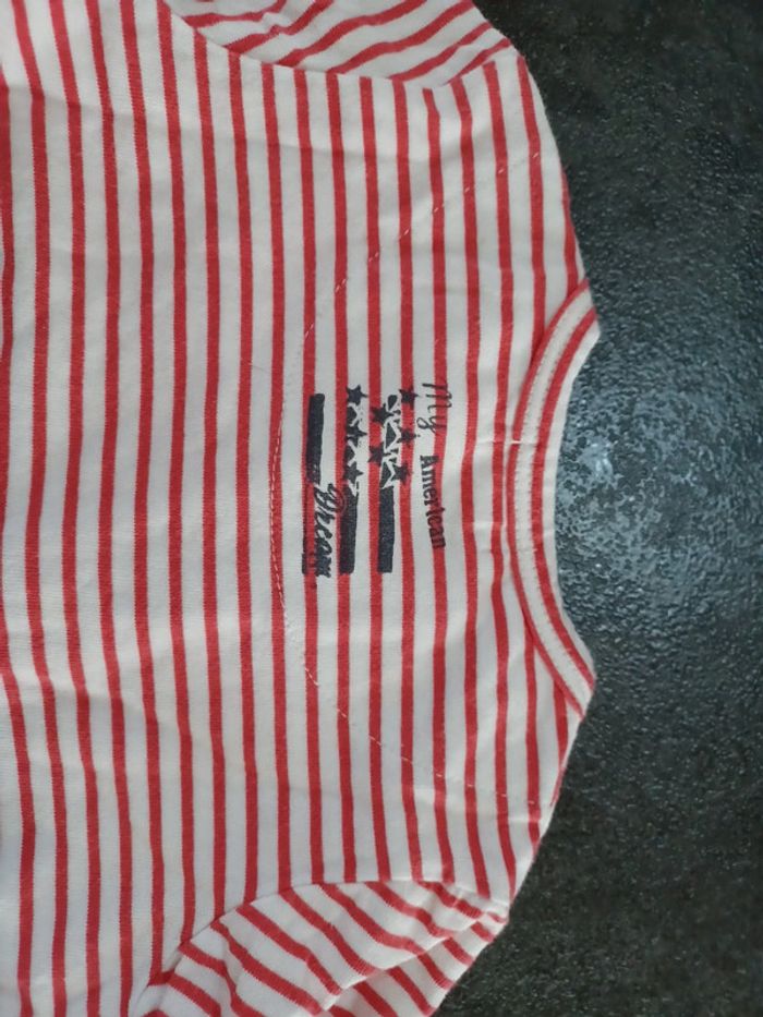 Haut rayé rouge et blanc - photo numéro 3