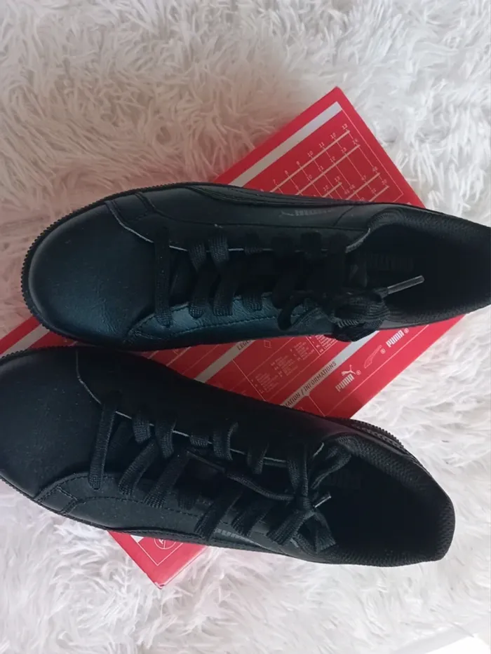 Basket Puma smash FUN L Jr unisexe neuves 🖤🩶 - photo numéro 3
