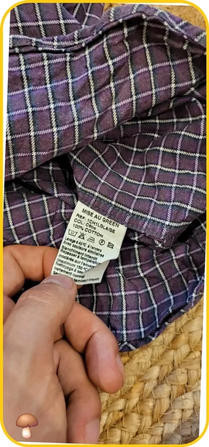 Chemise à carraux homme Mise au Green – Taille XL – Très bon état
- Violet - photo numéro 7