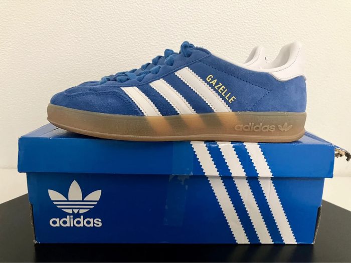 Adidas Originals Gazelle Indoor Blue Bird / White - photo numéro 11