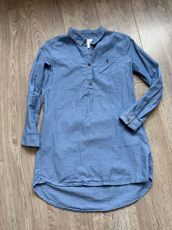 Robe chemise en jeans H&M 9/10 ans