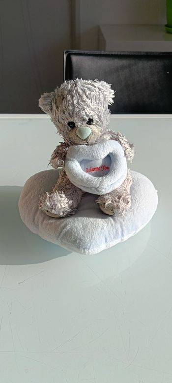Peluche ourson coeur i love you