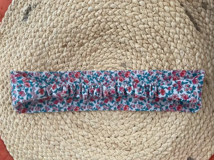 Bandeau cheveux liberty ban rose - photo numéro 2