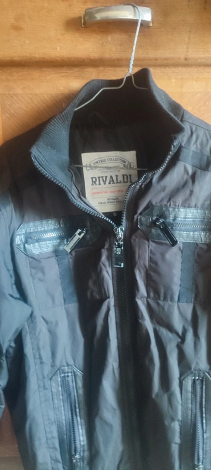 Jolie Blouson noir Rivaldi