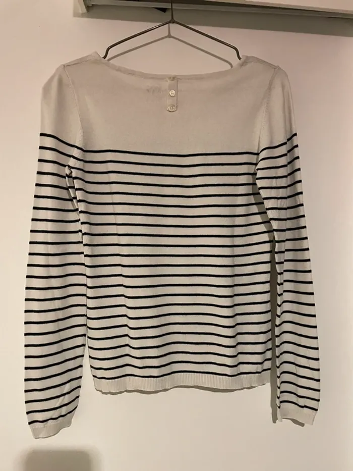 Pull marinière In Extenso taille 36-S - photo numéro 4