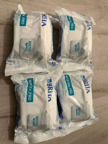 Lot de 4 Filtres Brita Maxtra Pro / Réduit le chlore, le calcaire, le PFAS et les métaux