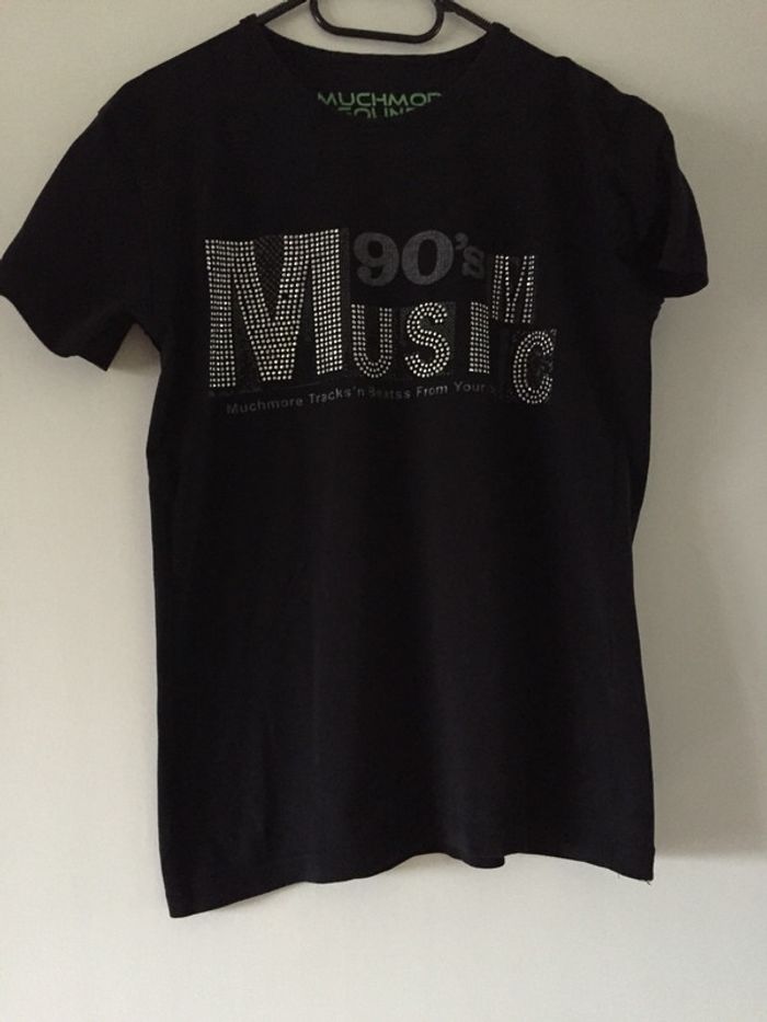T-shirt noir Muchmore Sound Control Taille M