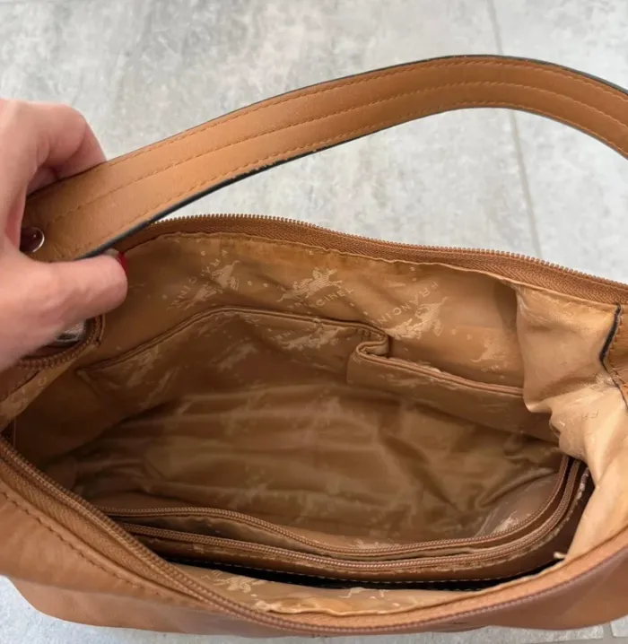 Sac à main Francinel en cuir brun très bon état - photo numéro 7
