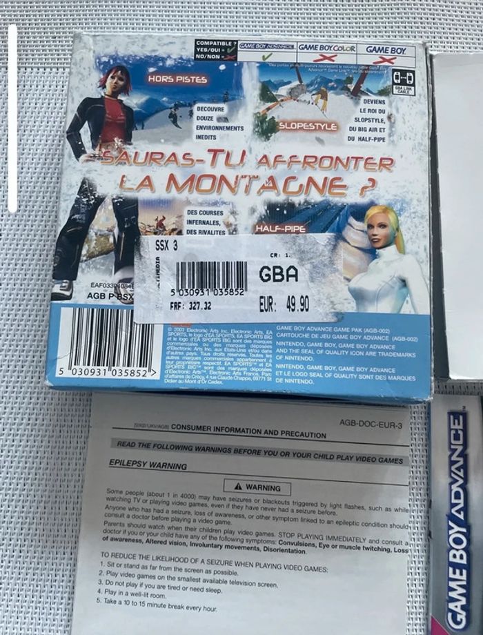 SSX 3 Jeu Nintendo Game Boy Advance GBA - photo numéro 6