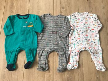 Lot de 3 pyjamas d’été 1m