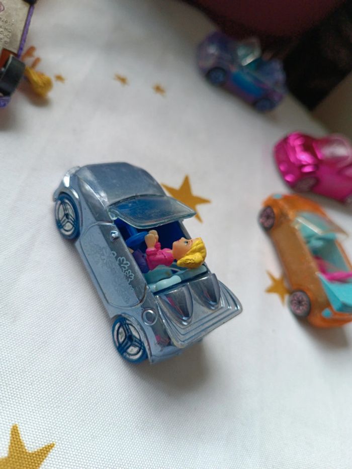 Voiture car Polly pocket miniature mini poupée doll 58 34 12 1 36 59 rose bleu orange violette - photo numéro 9